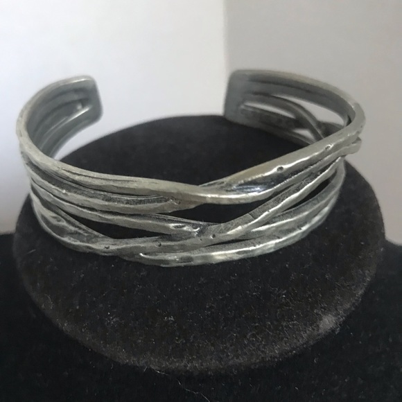 Jesse & Co Linear Abstract Cuff Made In USA Cali - Picture 2 of 6